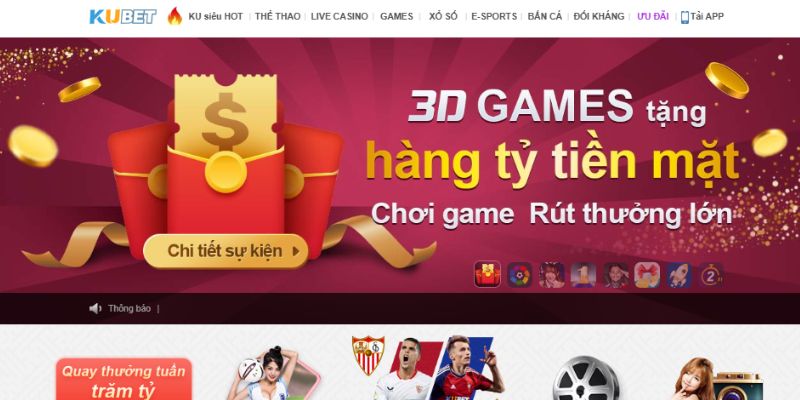 Tận hưởng cực đã với giao diện sảnh game hiện đại 4.0